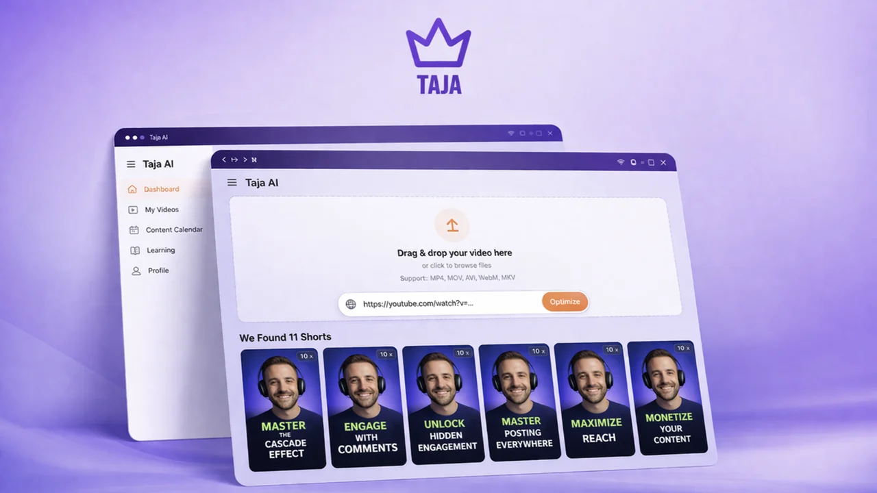 Taja: Effortless Video Repurposing for Social Media Success